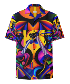 MELODY KREYOL by Sigi'Nommo - artwork Sigi'Nommo - Unisex button shirt
