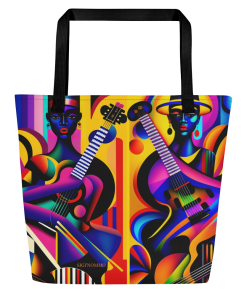 MELODY KREYOL by Sigi'Nommo - artwork Sigi'Nommo - All-Over Print Large Tote Bag