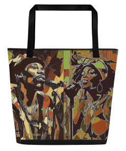 BE HIP BE HOP by Sigi'Nommo - artwork Sigi'Nommo - All-Over Print Large Tote Bag