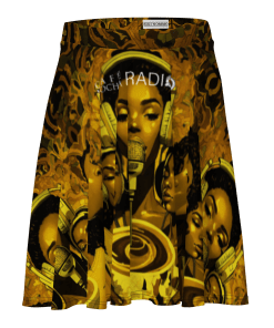 CAFÉ MOCHA by Sigi'Nommo - artwork Sigi'Nommo - Skater Skirt