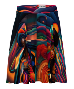 MOTHER LOVE COLLECTION by Sigi'Nommo - artwork Sigi'Nommo - Skater Skirt