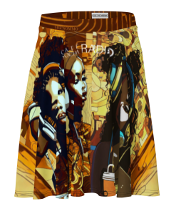 CAFÉ MOCHA by Sigi'Nommo - artwork Sigi'Nommo - Skater Skirt