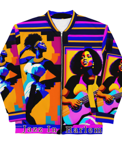 JAZZ IN HARLEM by Sigi'Nommo - artwork Sigi'Nommo - Unisex Bomber Jacket