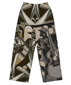 HARLEM RENAISSANCE by Sigi'Nommo - artwork Sigi'Nommo - All-over print unisex wide-leg pants