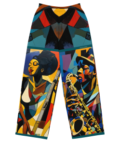 JAZZ FESTIVAL by Sigi'Nommo - artwork Sigi'Nommo - All-over print unisex wide-leg pants