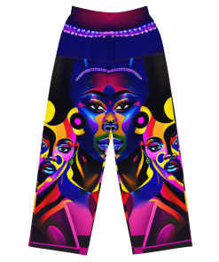 QUEEN OF QUEEN by Sigi'Nommo - artwork Sigi'Nommo - All-over print unisex wide-leg pants