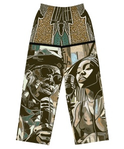 BE HIP BE HOP by Sigi'Nommo - artwork Sigi'Nommo - All-over print unisex wide-leg pants