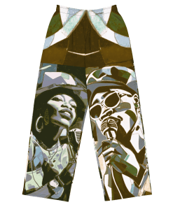 BE HIP BE HOP by Sigi'Nommo - artwork Sigi'Nommo - All-over print unisex wide-leg pants