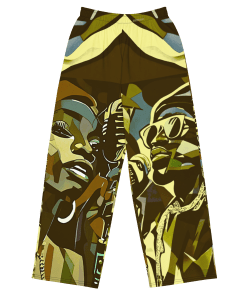 BE HIP BE HOP by Sigi'Nommo - artwork Sigi'Nommo - All-over print unisex wide-leg pants
