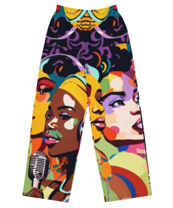 SISTERHOOD by Sigi’Nommo – artwork Sigi'Nommo - All-over print unisex wide-leg pants