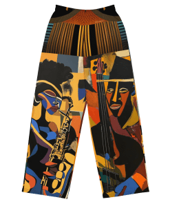 JAZZ FESTIVAL by Sigi'Nommo - artwork Sigi'Nommo - All-over print unisex wide-leg pants
