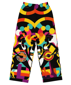 UPBEAT by Sigi'Nommo - artwork Sigi'Nommo - All-over print unisex wide-leg pants