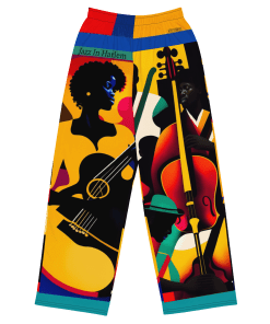 JAZZ IN HARLEM by Sigi'Nommo - artwork Sigi'Nommo - All-over print unisex wide-leg pants