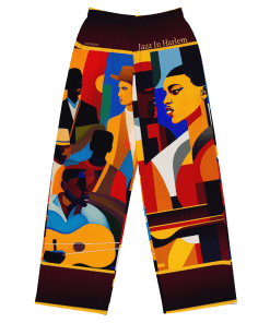 JAZZ IN HARLEM by Sigi'Nommo - artwork Sigi'Nommo - All-over print unisex wide-leg pants