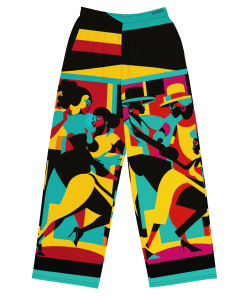 JAZZ IN HARLEM by Sigi'Nommo - artwork Sigi'Nommo - All-over print unisex wide-leg pants