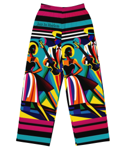 JAZZ IN HARLEM by Sigi'Nommo - artwork Sigi'Nommo - All-over print unisex wide-leg pants