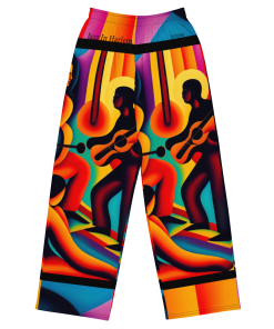 JAZZ IN HARLEM by Sigi'Nommo - artwork Sigi'Nommo - All-over print unisex wide-leg pants
