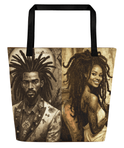 DREADLOCKS by Sigi'Nommo - artwork Sigi'Nommo - All-Over Print Large Tote Bag