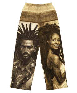 DREADLOCKS by Sigi'Nommo - artwork Sigi'Nommo -   All-over print unisex wide-leg pants