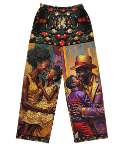 FAMILY HOLYDAY by Sigi'Nommo – artwork Sigi'Nommo - All-over print unisex wide-leg pants