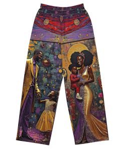 HOLYDAY LOVE by Sigi'Nommo – artwork Sigi'Nommo - All-over print unisex wide-leg pants