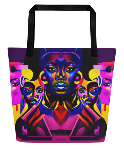 QUEEN OF QUEEN by Sigi'Nommo - artwork Sigi'Nommo - All-Over Print Large Tote Bag
