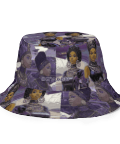 FASHION LADIES by Sigi'Nommo – artwork Sigi'Nommo - & FUTURE SHOCK by Sigi'Nommo – artwork Sigi'Nommo - Reversible bucket hat