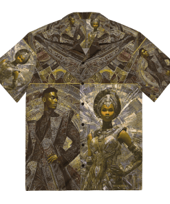A DIFFERENT WORLD by Sigi'Nommo – artwork Sigi'Nommo - Unisex button shirt