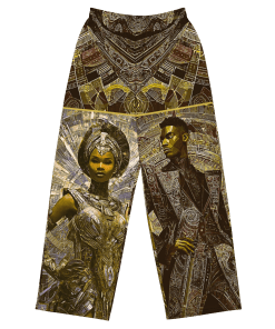A DIFFERENT WORLD by Sigi'Nommo – artwork Sigi'Nommo - All-over print unisex wide-leg pants