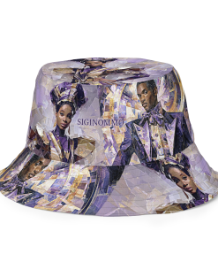 STYLISH by Sigi'Nommo – artwork Sigi'Nommo - & A DIFFERENT WORLD by Sigi'Nommo – artwork Sigi'Nommo - Reversible bucket hat